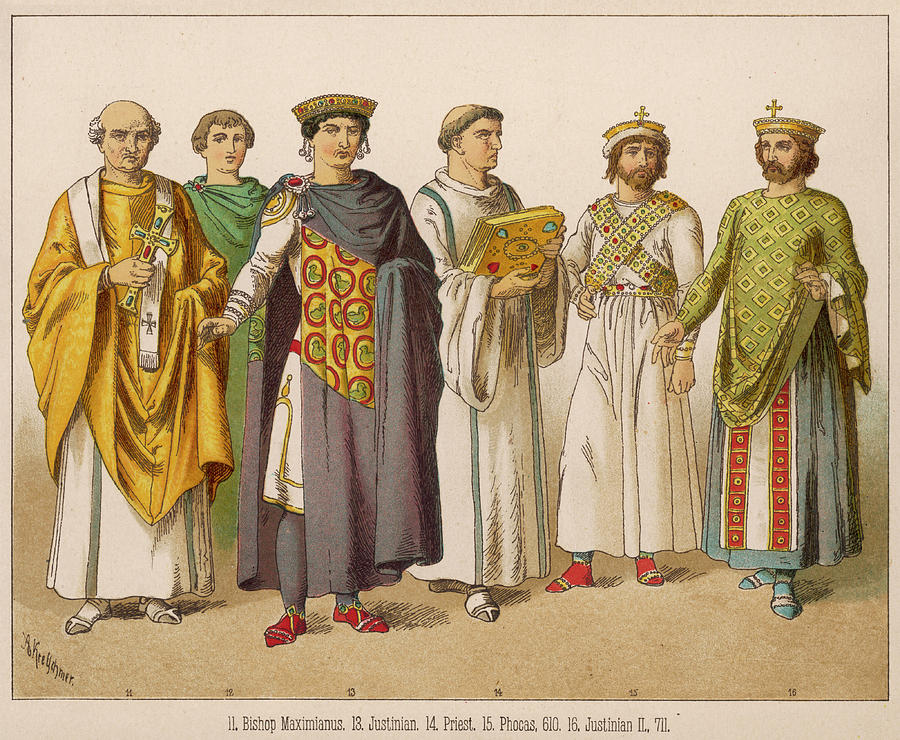 Justinian Bishop Maximianus And Attendants