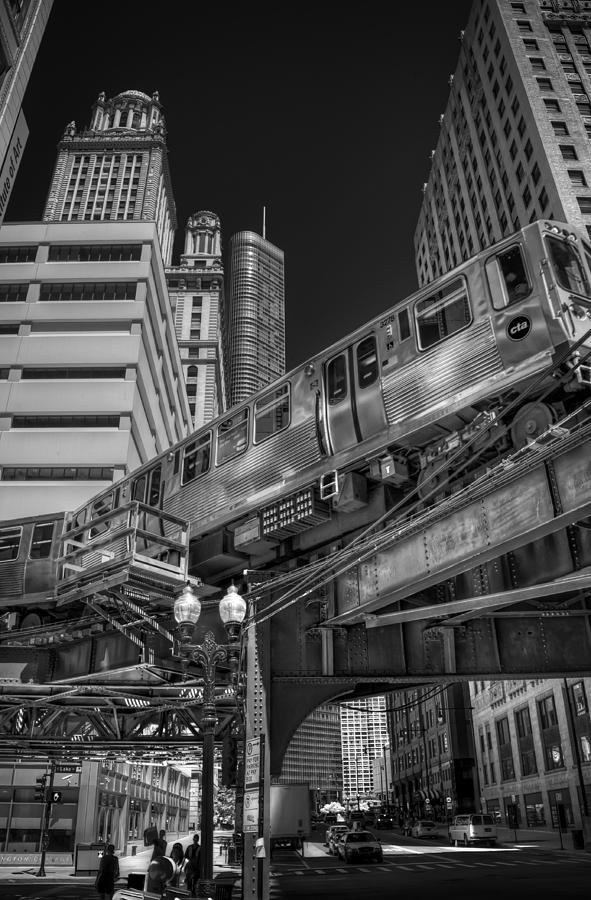 Chicago Photograph - L Train by Alexander Hill
