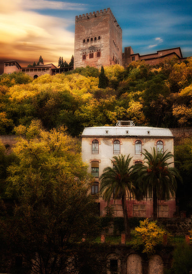 La Alhambra from the River Darro Photograph by Levin Rodriguez