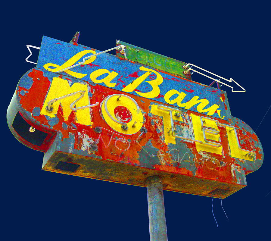 La Bank Motel Photograph by Larry Hunter