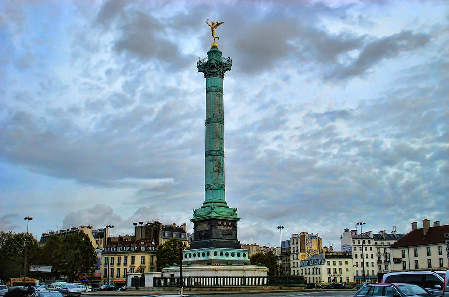 Paris Photograph - La Bastille by Paris  France
