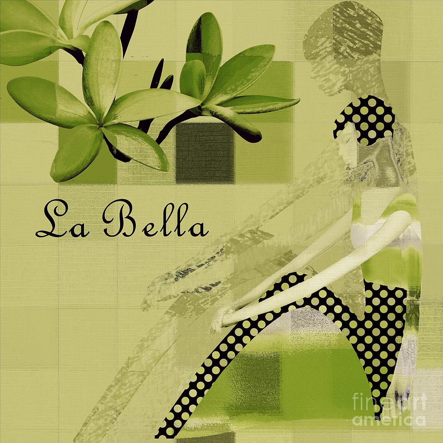 La Bella - Green 01-03 Digital Art by Variance Collections