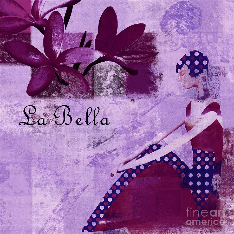 La Bella - Plum - 0640671052-01b Digital Art by Variance Collections