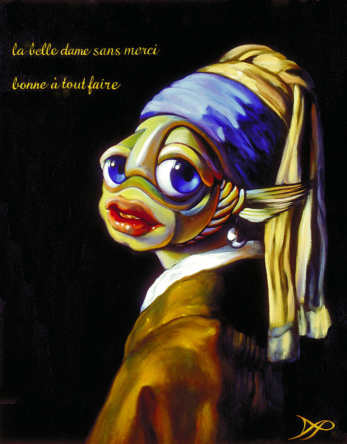 Fish with the Pearl Earring Painting by Patrick Anthony Pierson
