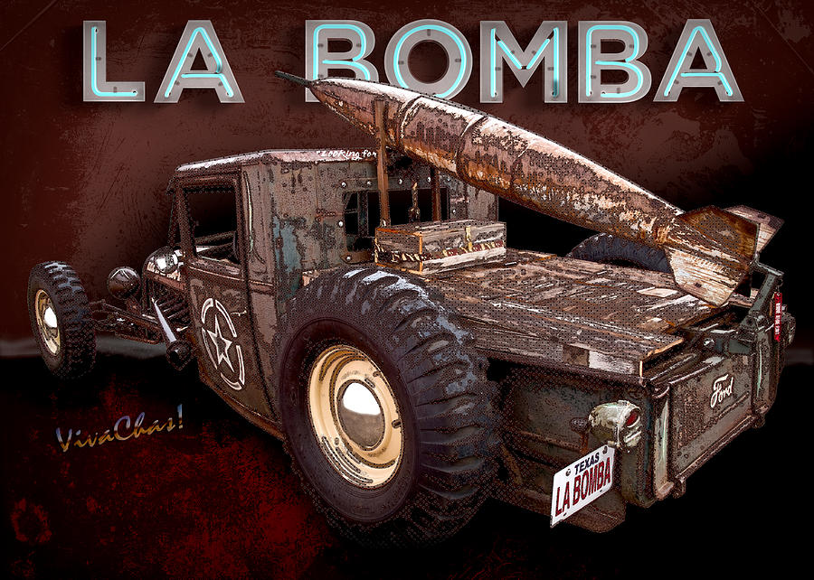 La Bomba Rat Rod Pickup Photograph by Chas Sinklier