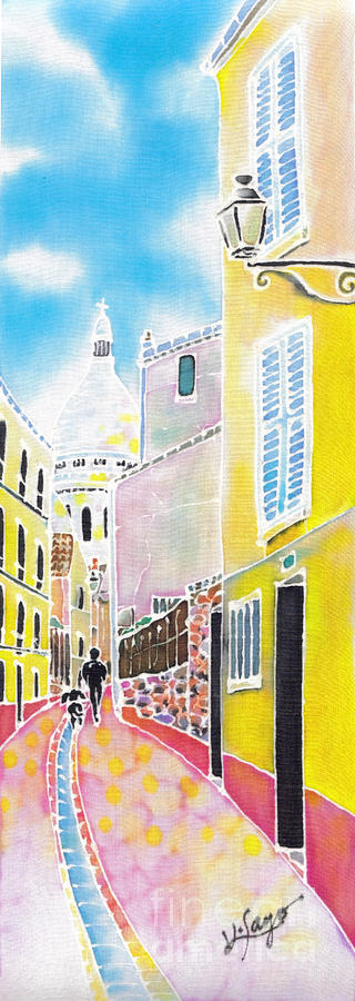 La butte Montmartre Painting by Hisayo OHTA
