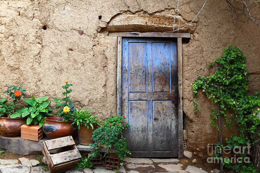 Blue door in La Casa Vieja Photograph by James Brunker
