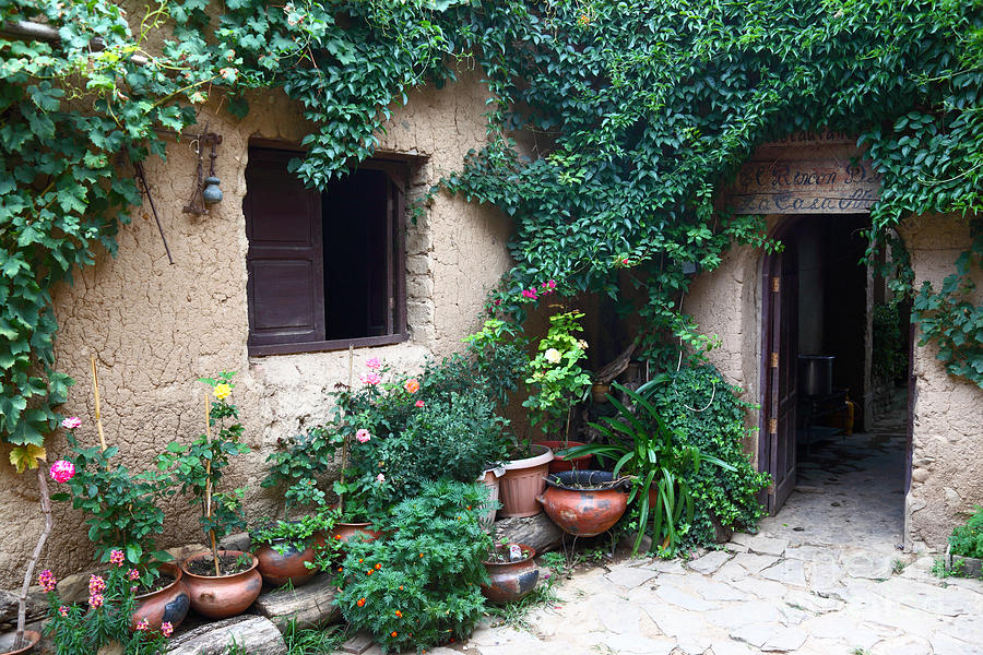 Rural house courtyard Photograph by James Brunker