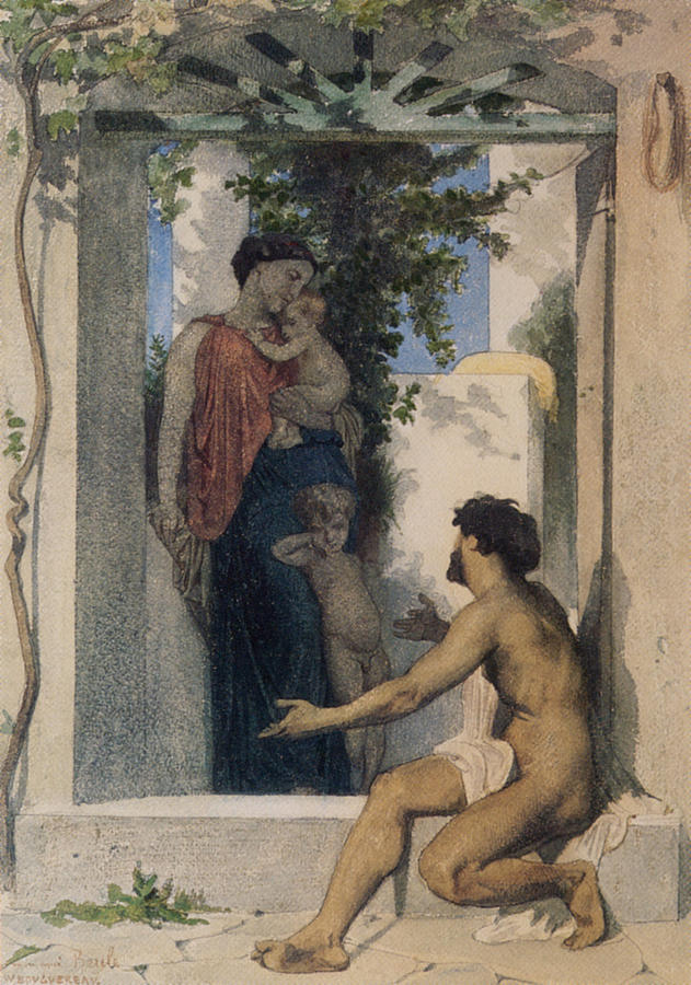 La Charite Romaine Digital Art by William Bouguereau