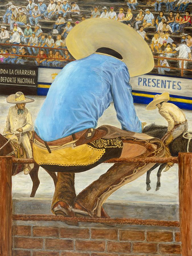Mexican Painting - La Charreria by Pat Haley