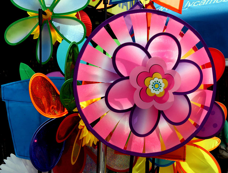 Los Angeles Photograph - Pink Pink Pinwheel by Ross Lewis