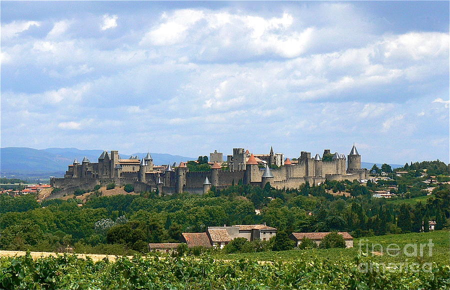 Wine Photograph - La Cite de Carcassonne by France  Art