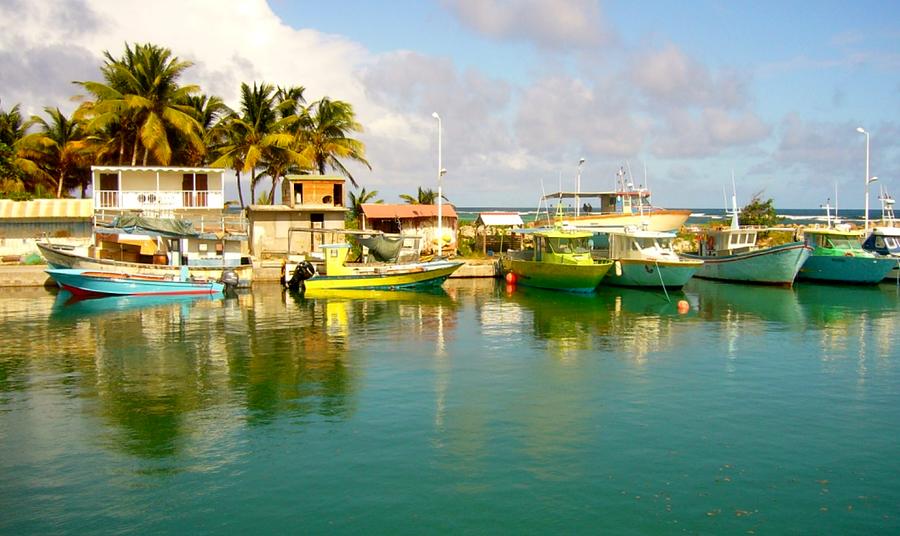 La Desirade small island of the archipelago of Guadeloupe