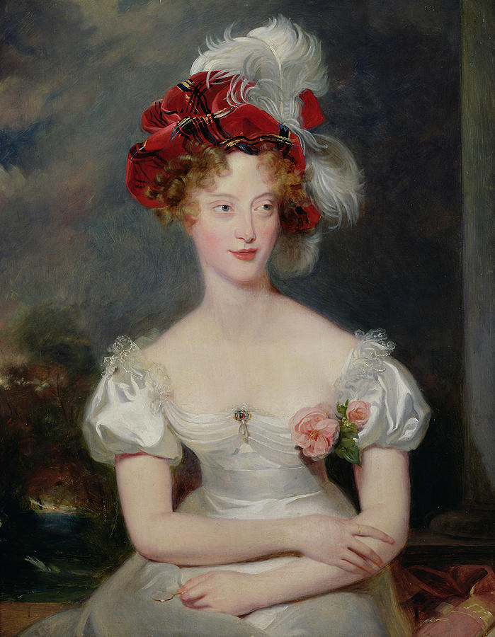 La Duchesse De Berry 1798-1870 C.1825 Oil On Canvas Photograph by ...