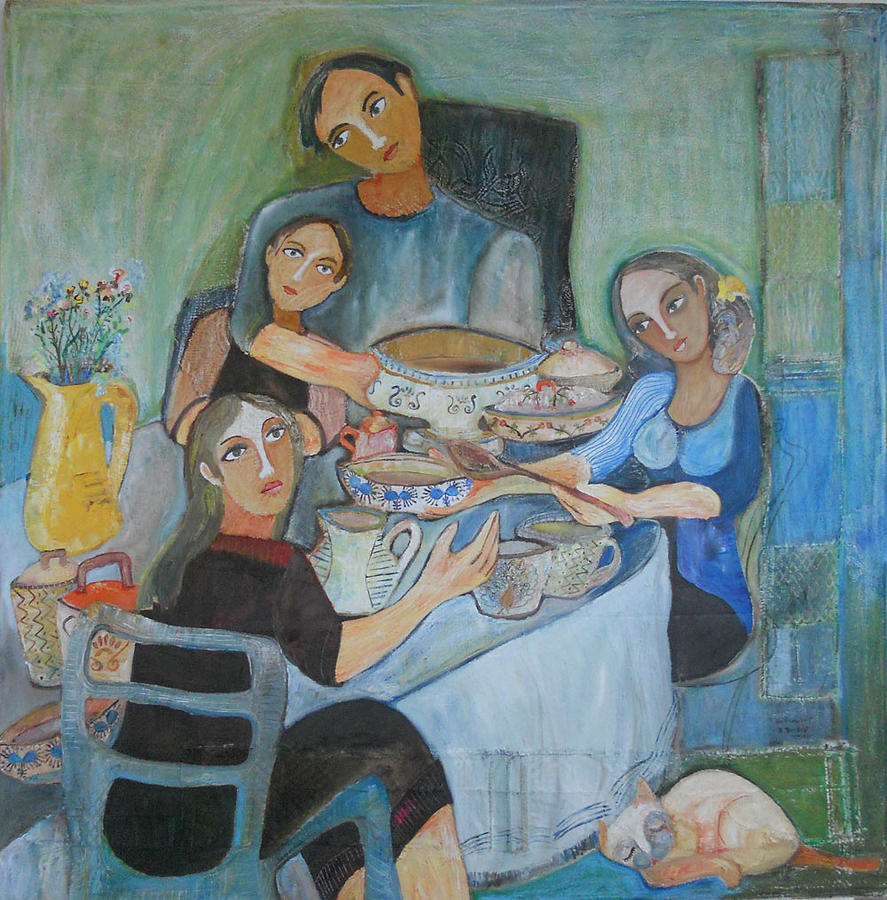 Family Painting - La Familia by Sandra Dooley