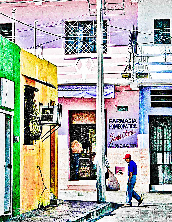 Manzanillo Photograph - La Farmacia by Jim Thompson