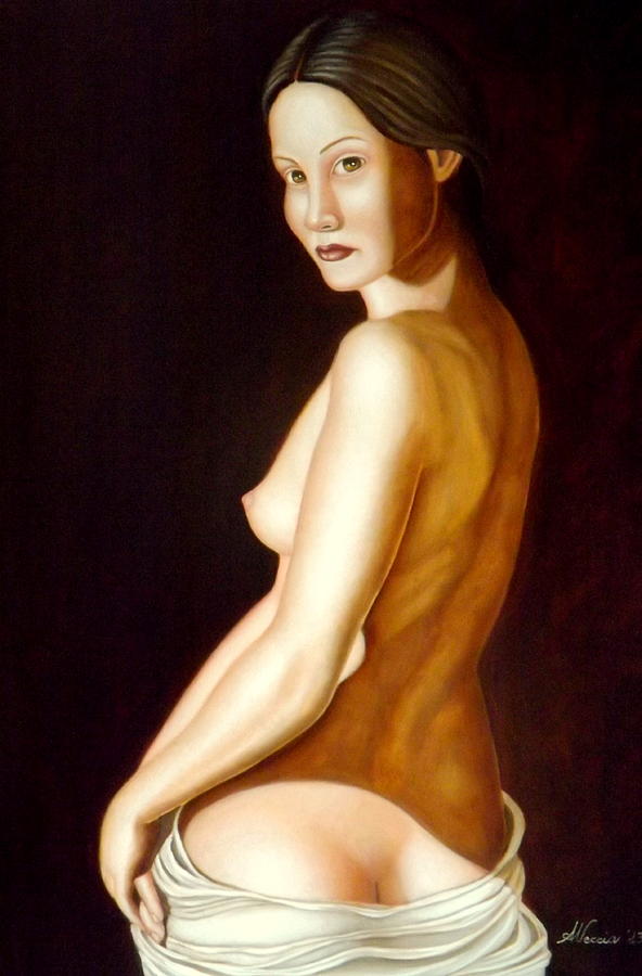 Nude Painting - La fata by Alessandra Veccia
