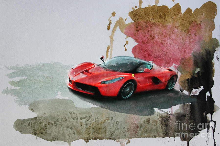 La Ferrari Mixed Media by Roger Lighterness