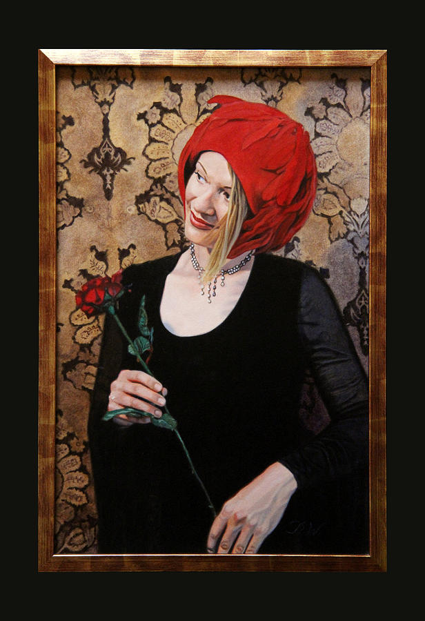 La Fille au Chapeau Rouge Painting by Patrick Whelan