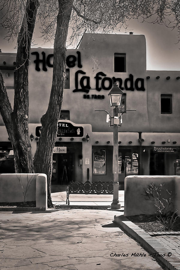 La Fonda de Taos Photograph by Charles Muhle
