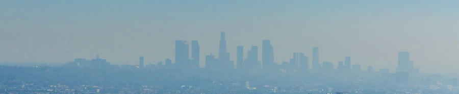 L. A. from Mulholland Drive - Four Photograph by Robert J Sadler