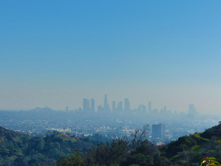 L. A. from Mulholland Drive Photograph by Robert J Sadler