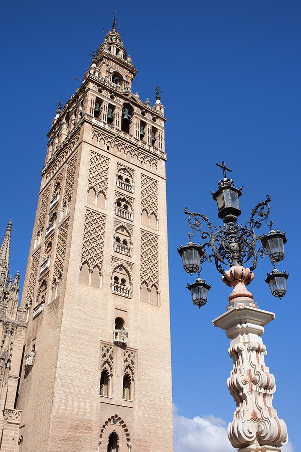 La Giralda Cathedral Tower in Seville Photograph by Artur Bogacki