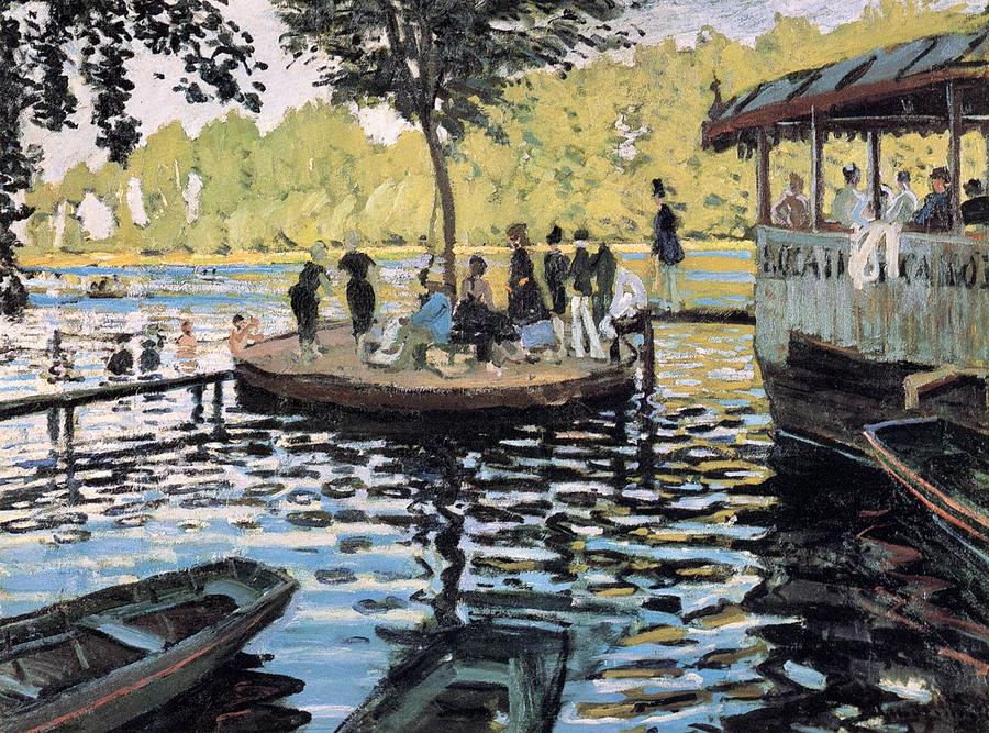 La Grenouillere Painting by Claude Monet - Pixels