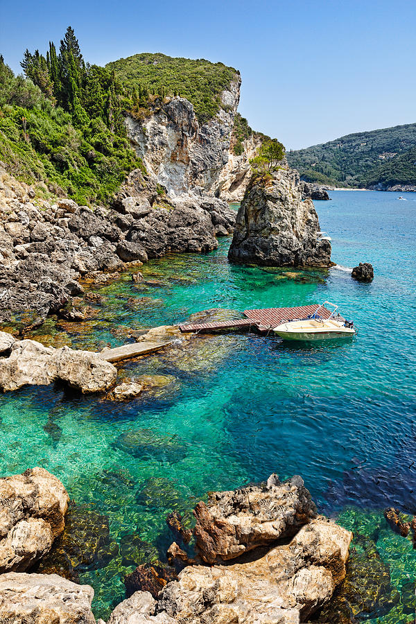La Grotta Cove at Corfu - Greece Photograph by Constantinos Iliopoulos