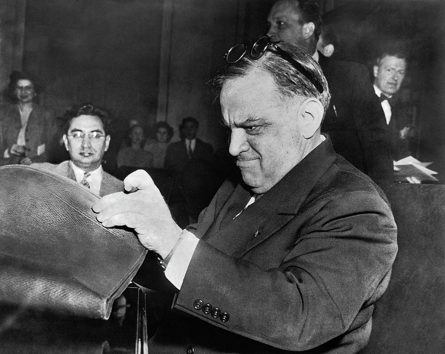 La Guardia Testifies Photograph by Underwood Archives
