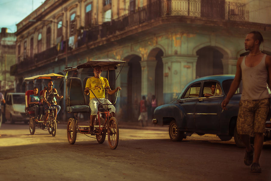 Transportation Photograph - La Habana, Sus Sombras, Su Polvo, Su Gente by Juan Diego Rivas