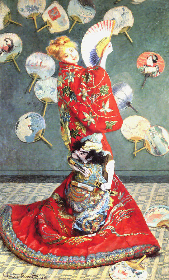 La Japonaise Digital Art by Claude Monet