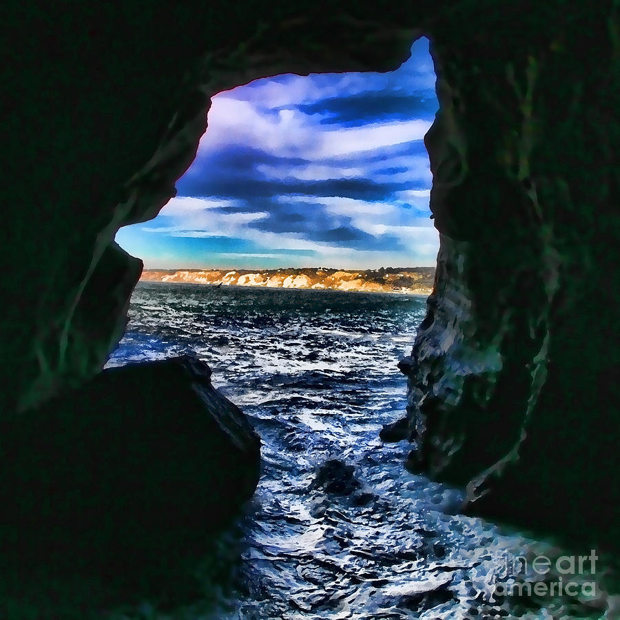 La Jolla Cave By Diana Sainz Photograph by Diana Raquel Sainz - Fine ...