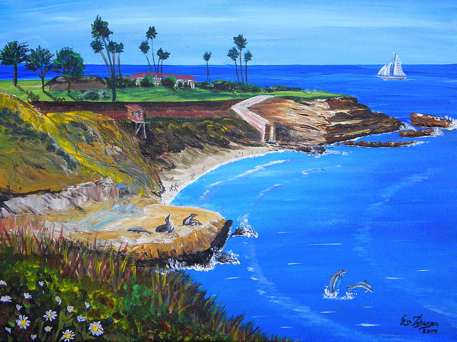 La Jolla Cove Painting by Eric Johansen