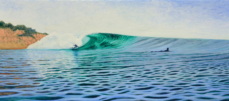 Wave Painting - La Jolla Gem by Nathan Ledyard