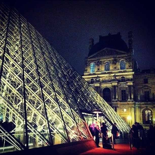 Paris Photograph - La Louvre #paris by Sarah Dawson