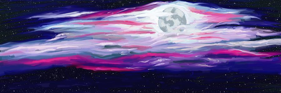 Nature Painting - La Luna 5 by Jeanne Fischer