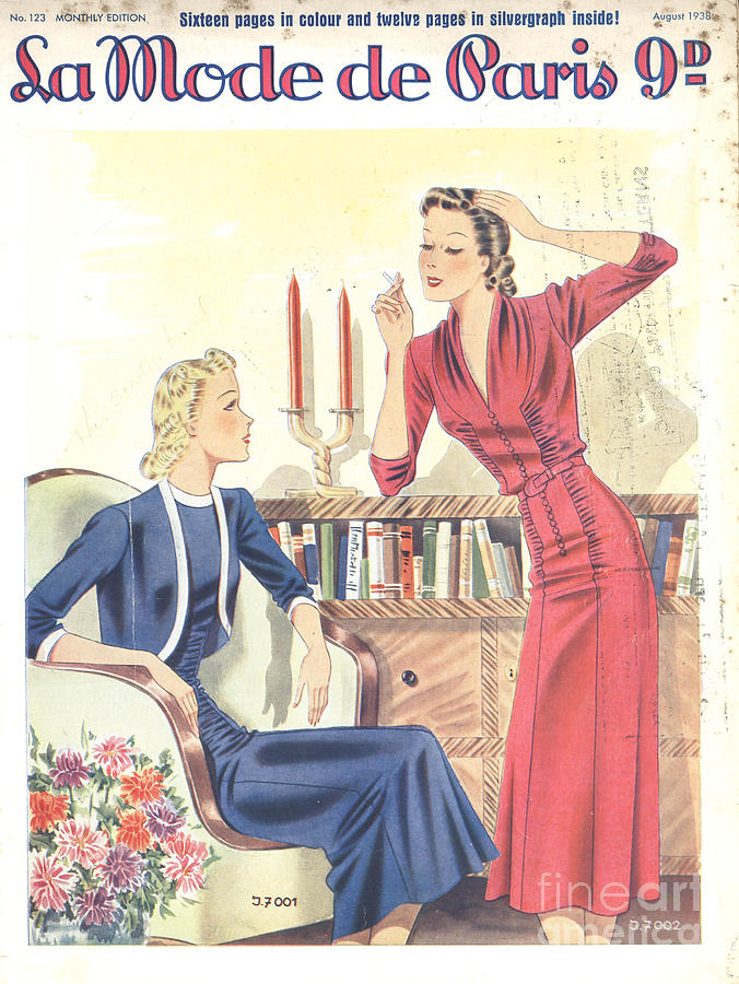 1930s Drawing - La Mode De Paris 1930s France Womens by The Advertising Archives