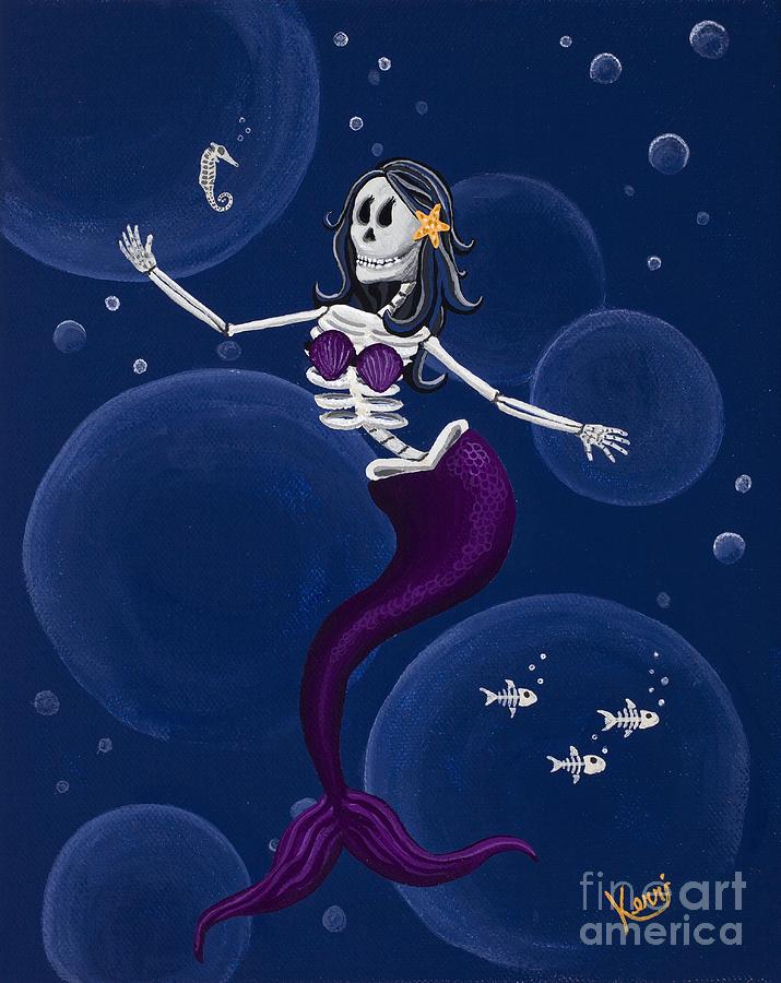 Mermaid Painting - La Muerta del Mar / The Dead Of The Sea by Kerri Sewolt
