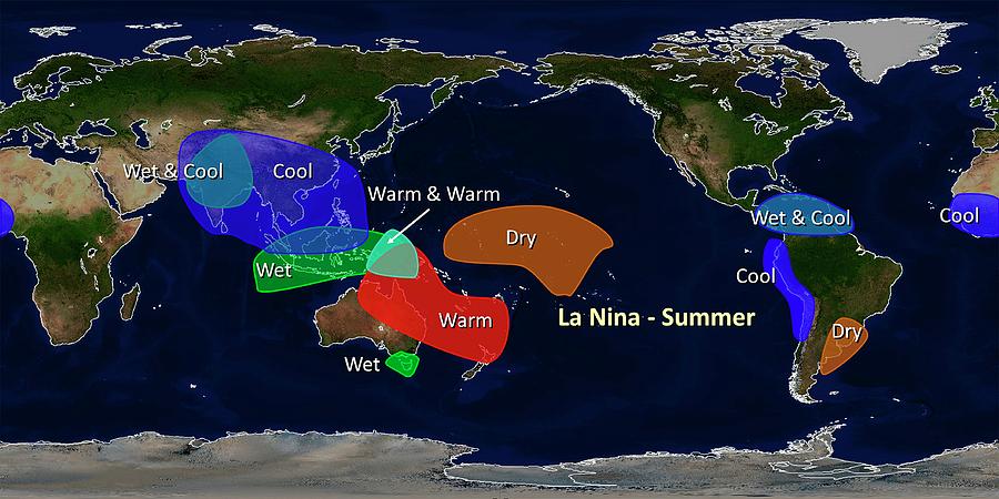 La Nina Summer Effects by Noaa