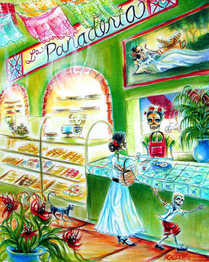 La Panaderia Painting by Heather Calderon