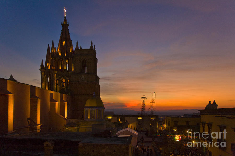 La Parroquia Cathedral San Miguel Mexico Photograph by Craig Lovell