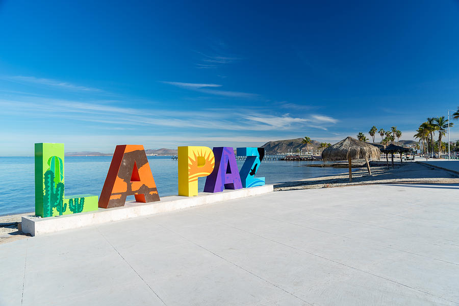 La Paz Lettering along Boardwalk Photograph by MarkHatfield
