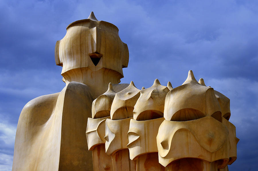 La Pedrera Chimneys Photograph by Jack Daulton - Fine Art America