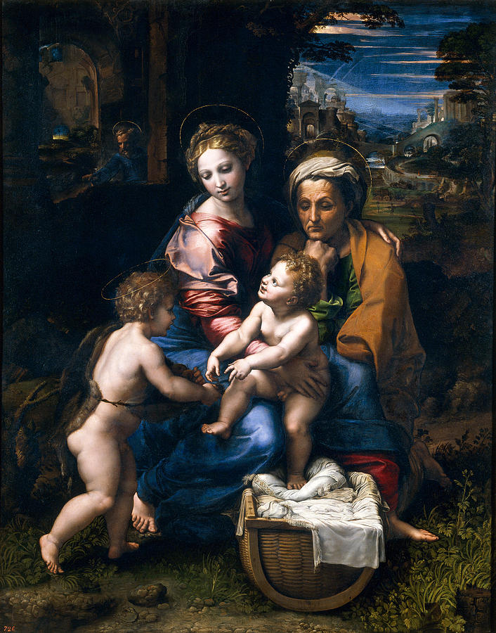 La Perla Painting by Raphael