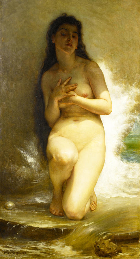 La Perle Painting by William-Adolphe Bouguereau