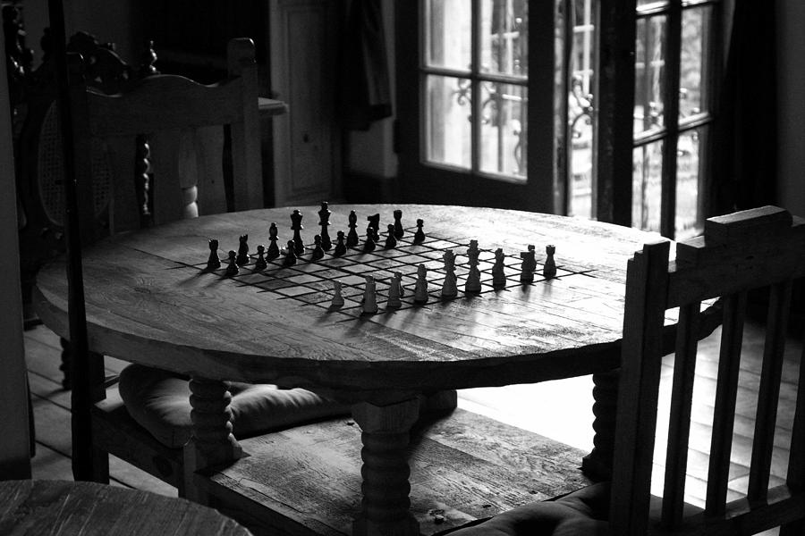 Chess Photograph - La Posada Game Room by John Nelson