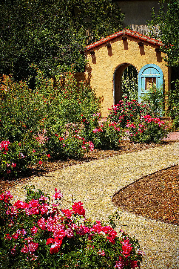 Garden Photograph - La Posada Gardens in Winslow Arizona by Priscilla Burgers