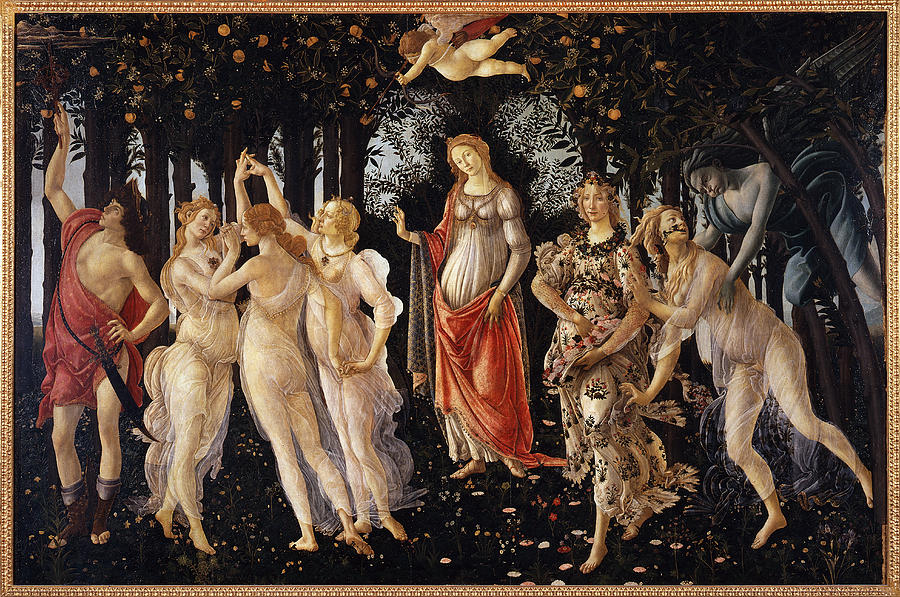 La Primavera Painting by Sandro Botticelli