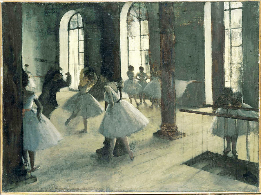 La Repetition au foyer de la danse Painting by Edgar Degas